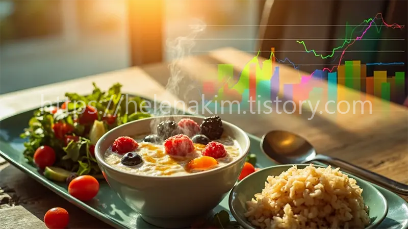 혈당 스파이크 예방 음식.