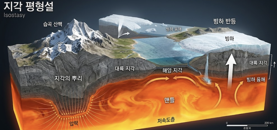 에베레스트가 무너지지 않는 비밀, 지각 평형설의 원리와 대지의 경이로운 균형