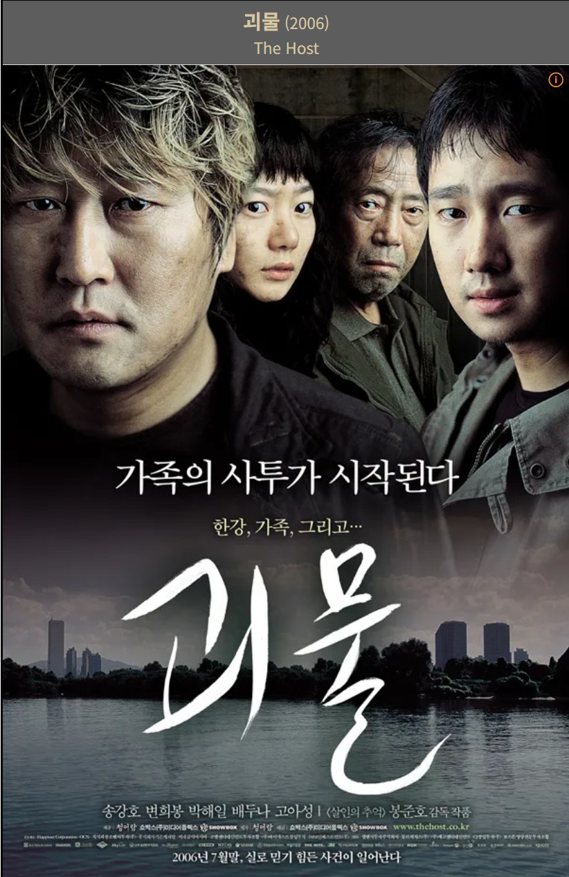 영화 괴물 등장인물