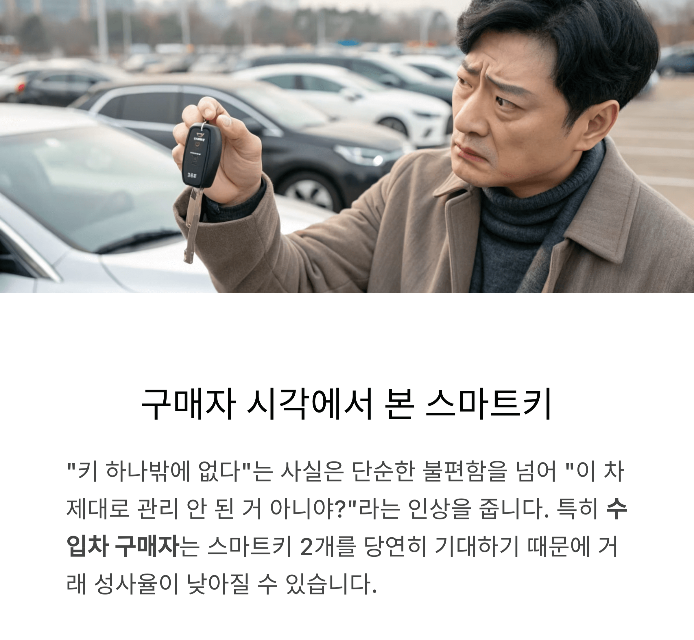 구매자 입장에서 스마트키 1개