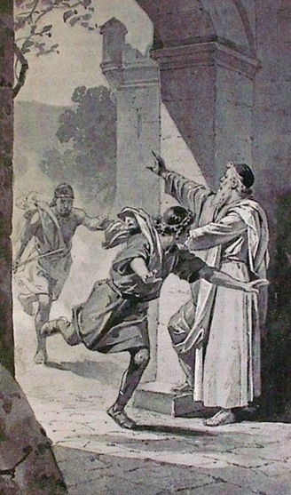 도피성으로 도망가는 사람