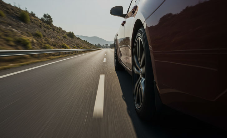 고독도로에서 타이어 펑크가 났을때 대처방법 이미지