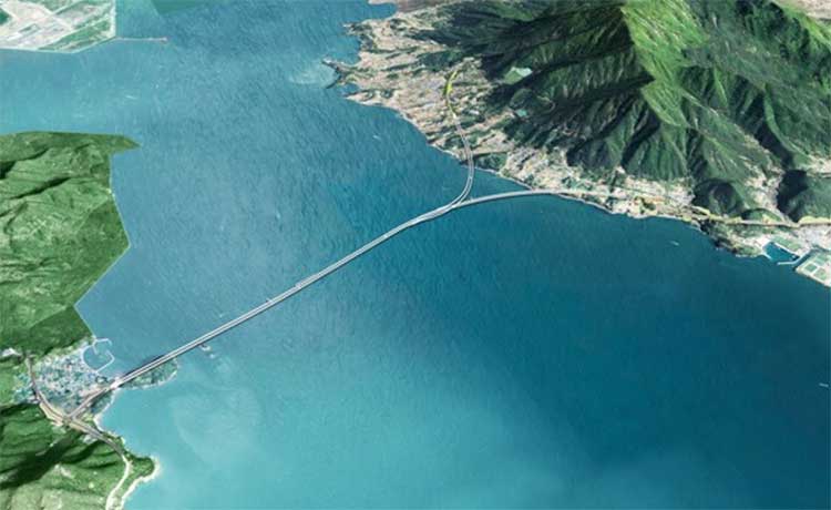 남해~여수 해저터널 조감도