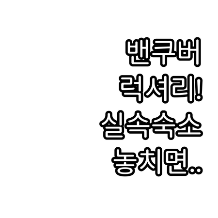 밴쿠버 다운타운 럭셔리 실속 숙소 6..