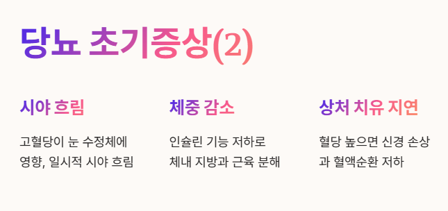 당뇨 초기증상 2