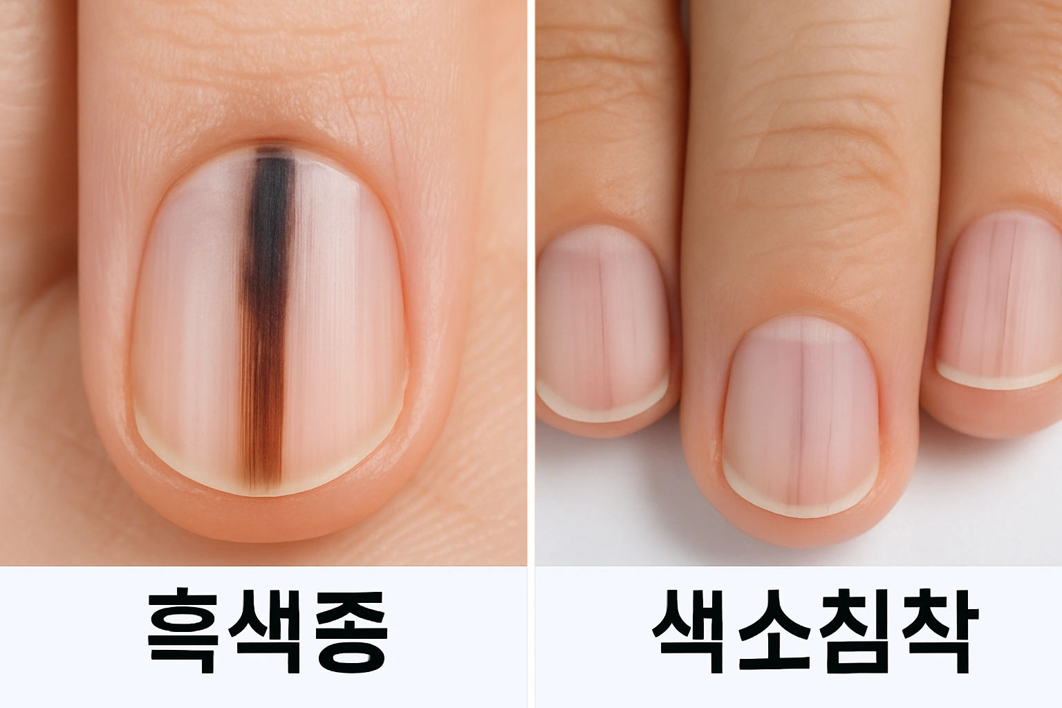 손톱에 검은 세로줄 흑색종 · 당뇨 초기신호일 수 있습니다 – 병원 진단 필수 가이드
