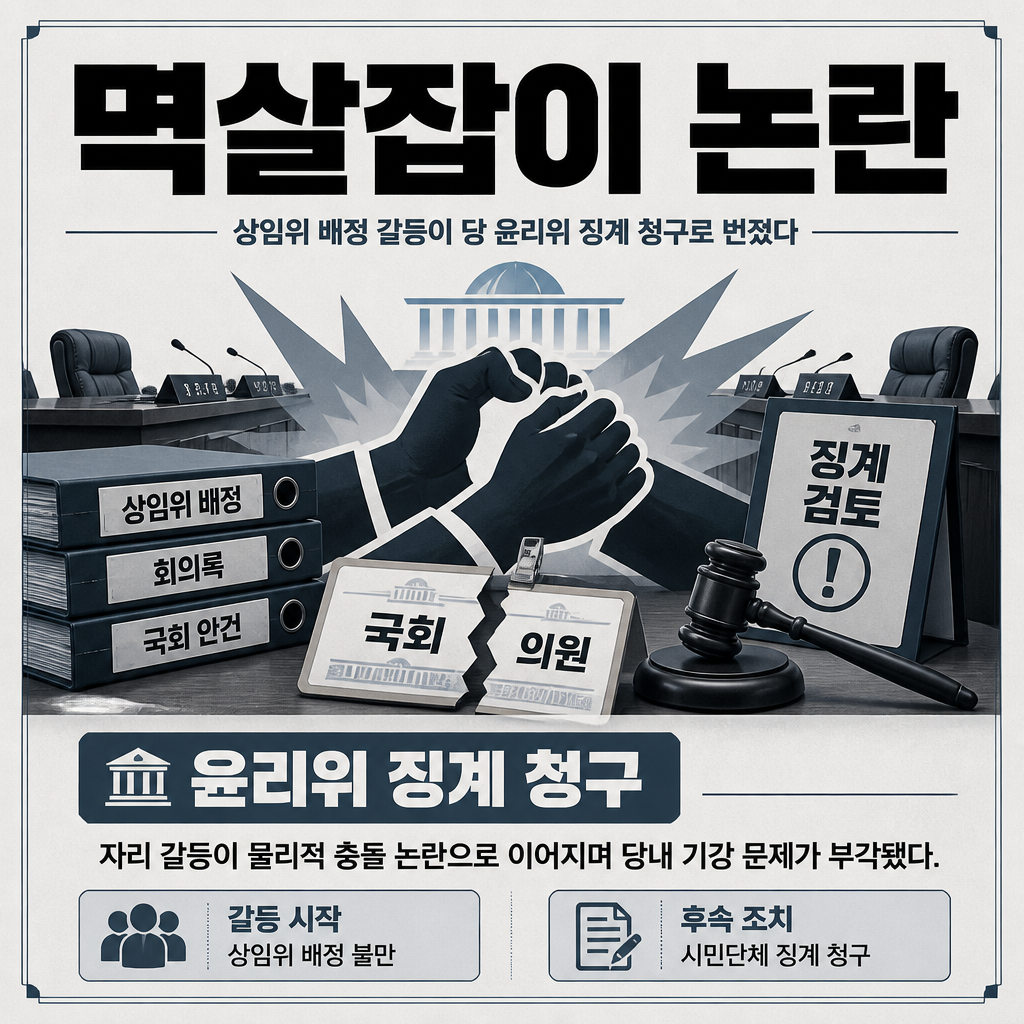 멱살잡이 논란