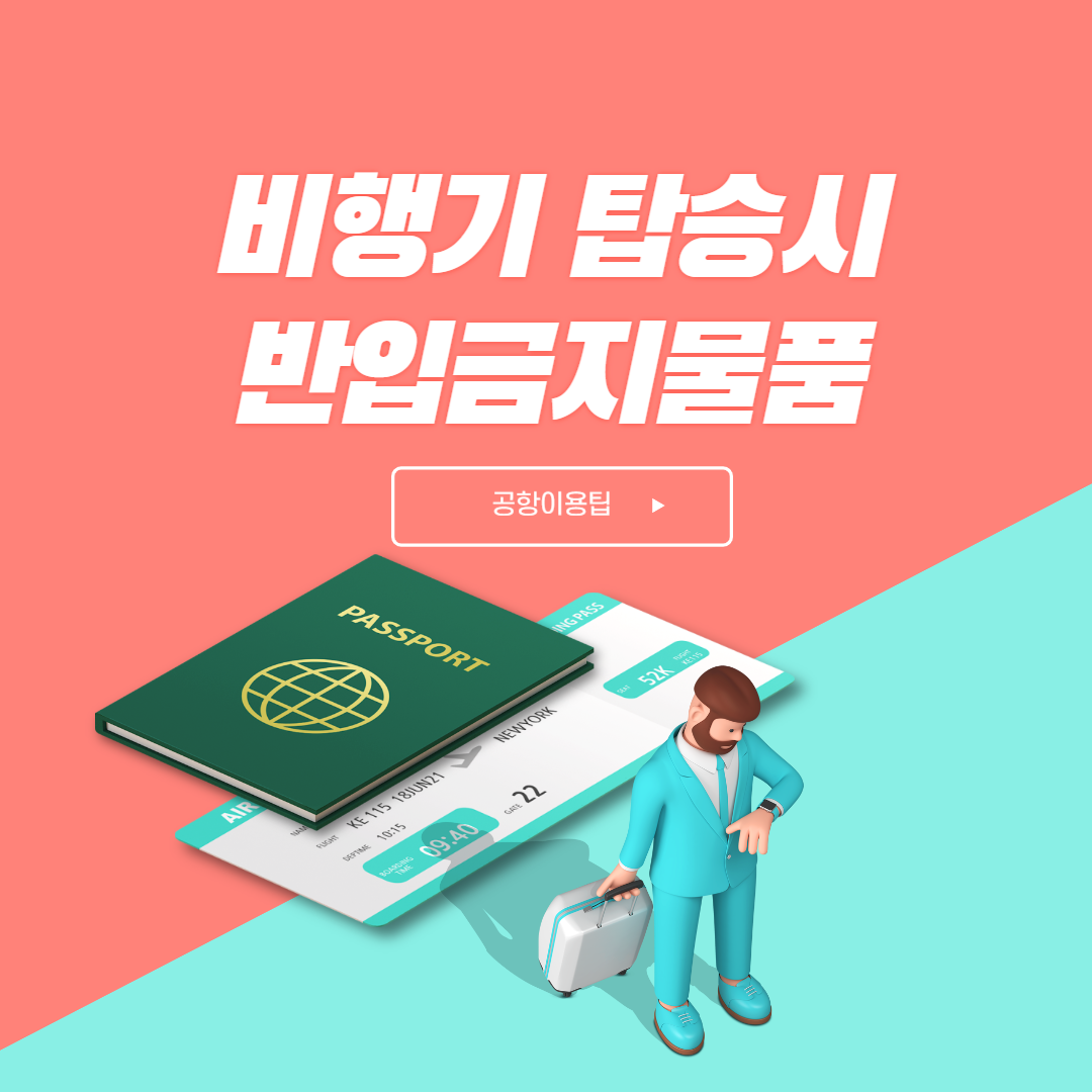 비행기 탑승시 금지물품