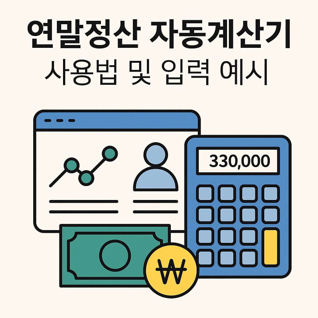 2026 연말정산 자동계산기 사용법 총정리 환급액 미리 예측하는 꿀팁