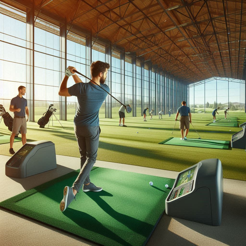 실내골프연습장 배경