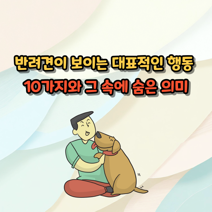 반려견이 보이는 대표적인 행동