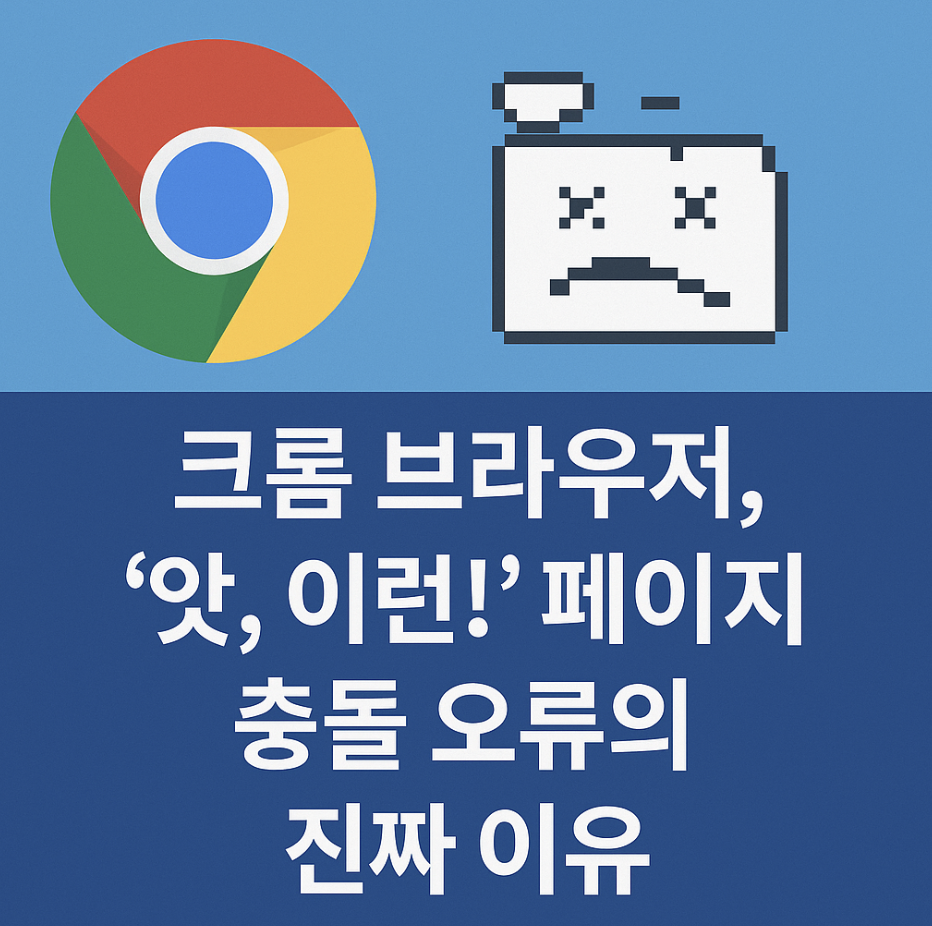 크롬 브라우저, '앗, 이런!' 페이지 충돌 오류의 진짜 이유
