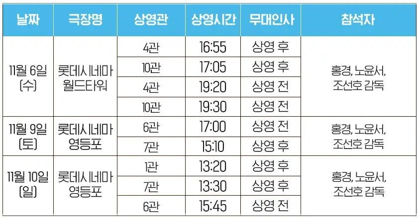 청설-무대인사-일정-예매-롯데시네마-메가박스-CGV