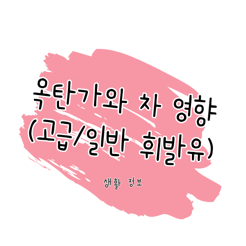 옥탄가와 차 성능의 영향: 고급 휘발유와 일반 휘발유 차이 썸네일