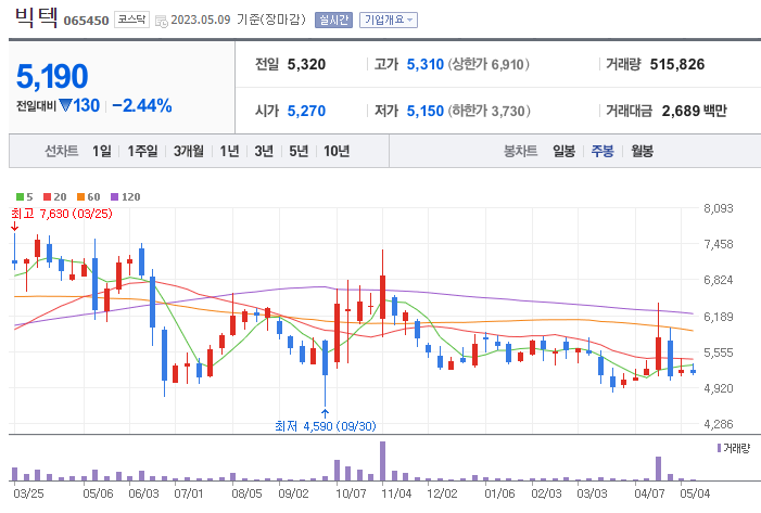 빅텍 주봉