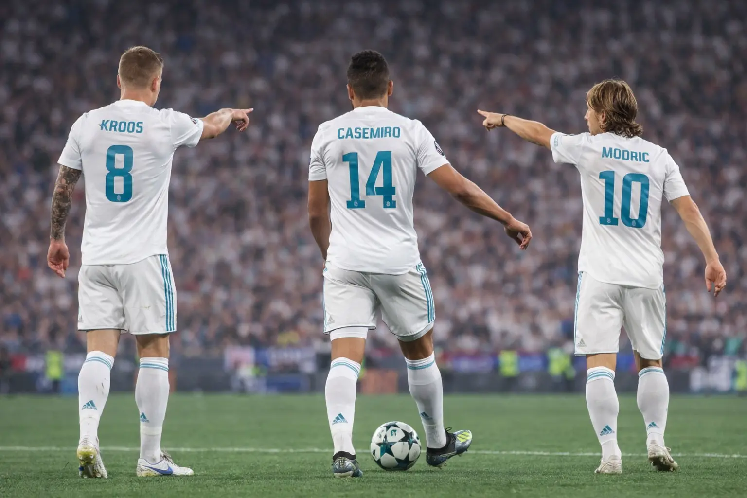 레알 마드리드의 전설적인 중원 트리오 크로스와 모드리치 그리고 카세미루