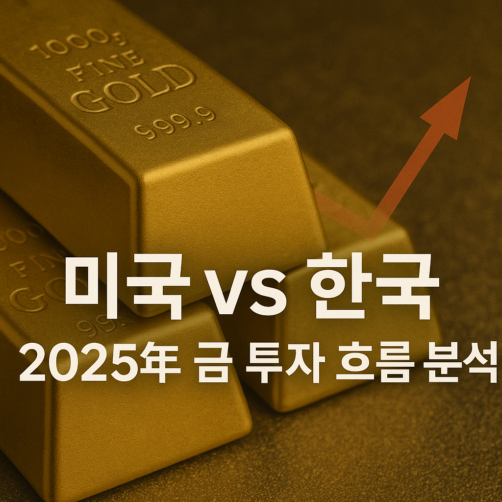 미국 vs 한국, 2025년 금 투자 흐름 분석