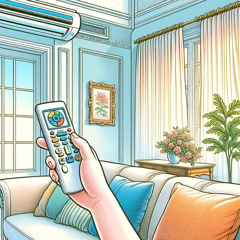 캐리어 에어컨 리모컨 사용법