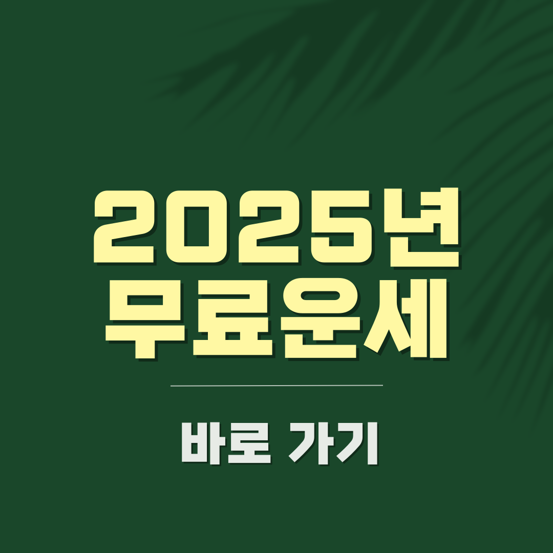 2025년 삼재띠 대박띠 운세 무료 보기