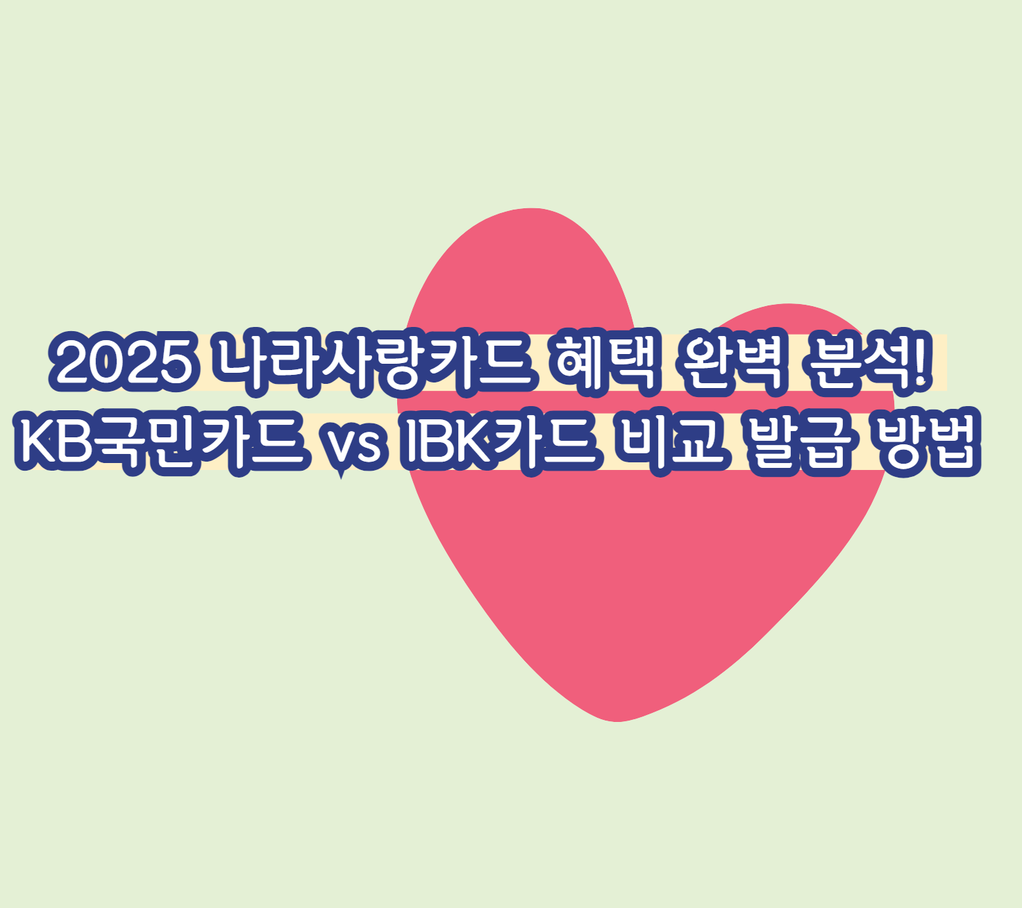 2025 나라사랑카드 혜택 완벽 분석! KB국민카드 IBK카드 비교 발급방법
