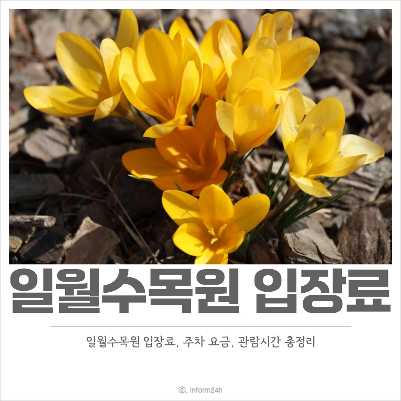 일월수목원-입장료-주차요금-관람시간