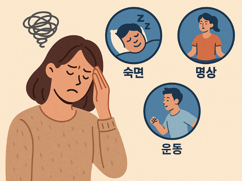 스트레스 관리 관련 사진