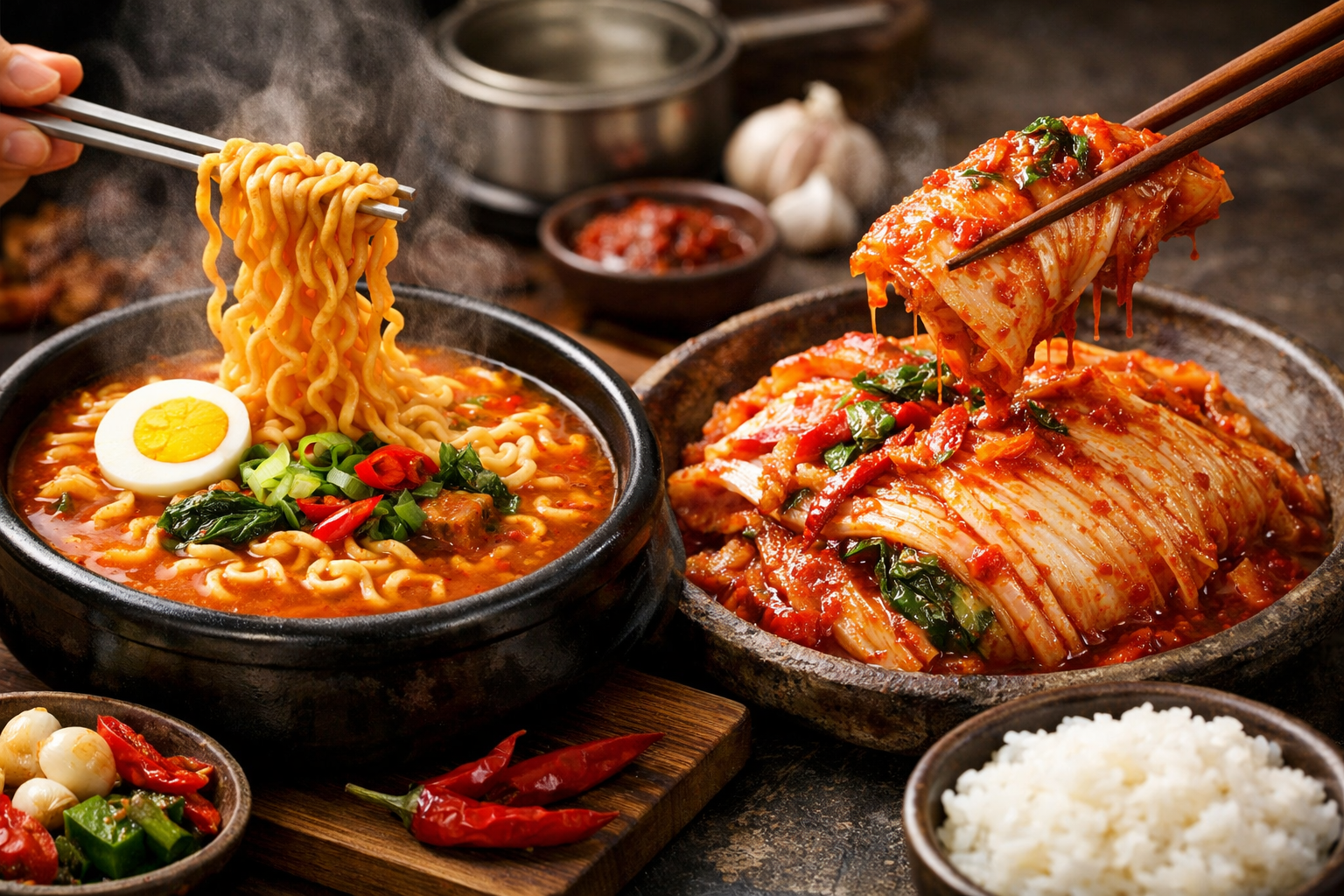 라면과 김치