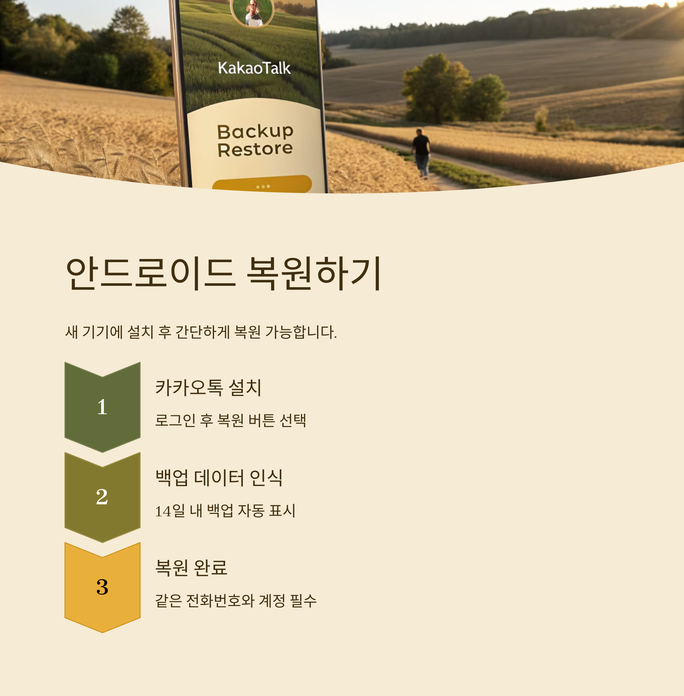 카톡 이전대화 복원 완벽 가이드|백업부터 복구까지 한 번에 정리