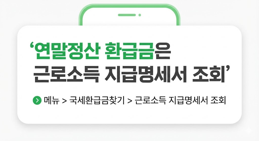 환급금 조회 방법 총정리(급여명세서&middot;홈택스&middot;손택스) + 미수령 환급금 찾기