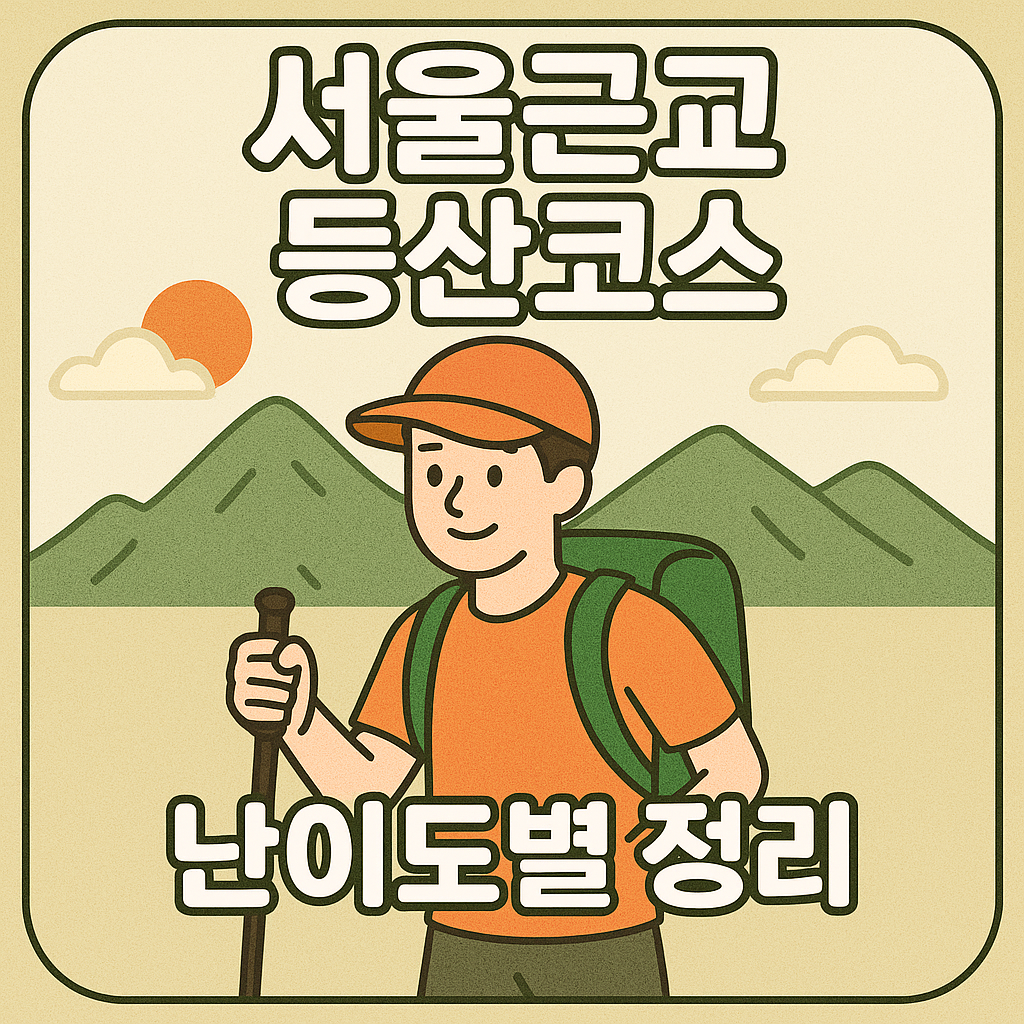 서울근교 등산코스와 난이도별 정보를 다룬 글 대표이미지