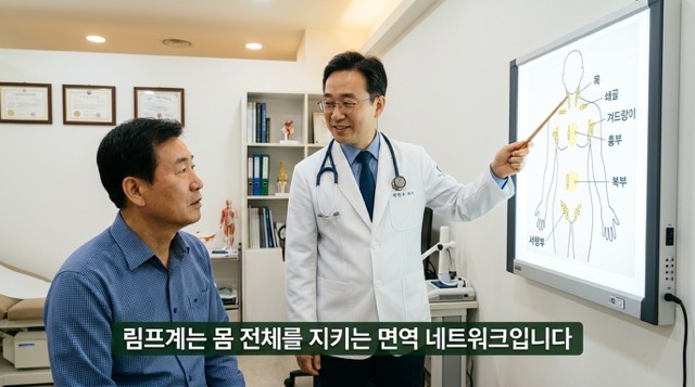 림프종 림프계 림프절 분포 구조 상세 설명 이미지