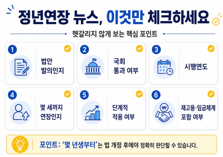 정년연장 몇년생부터? 시행시기와 65세 정년 적용 대상 쉽게 정리