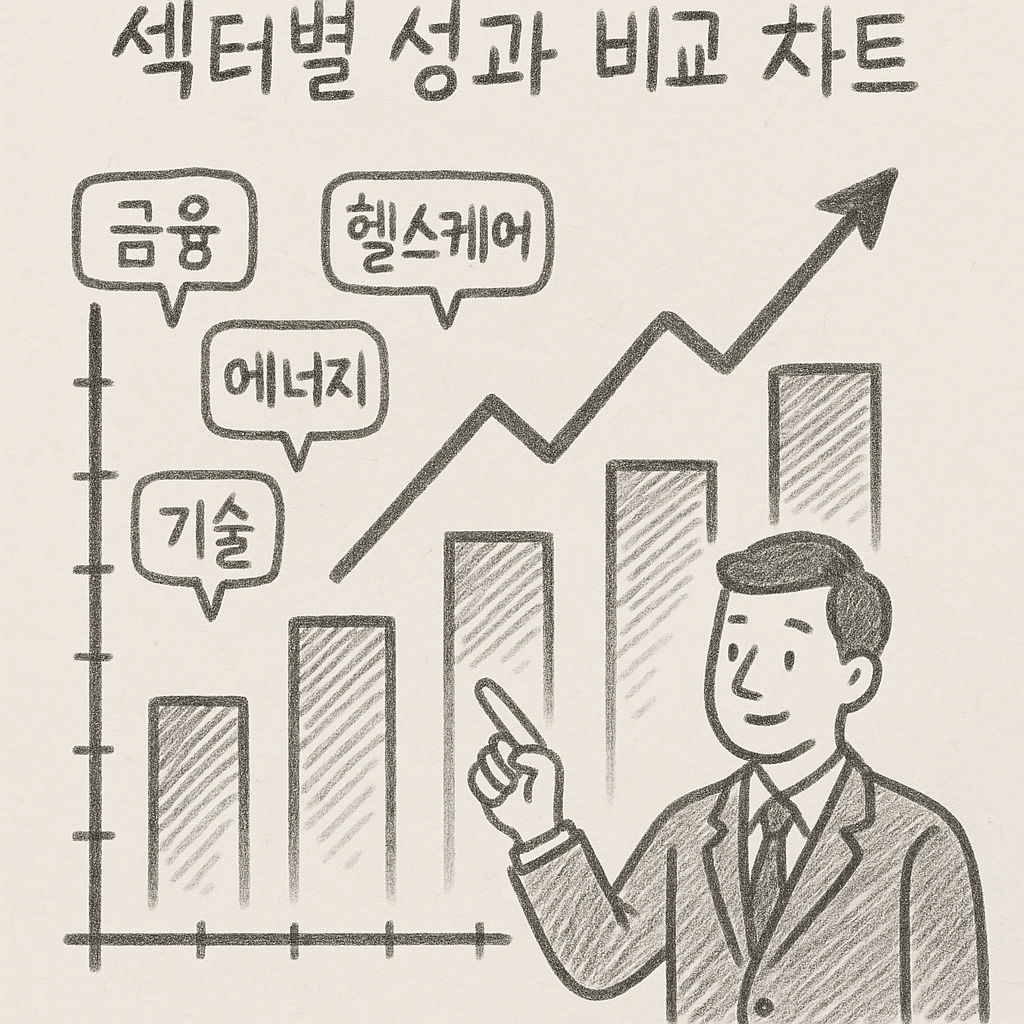 섹터별 성과 비교차트