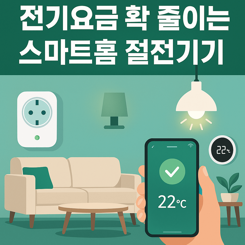 전기요금 절약을 위한 스마트홈 절전기기 블로그 썸네일 이미지