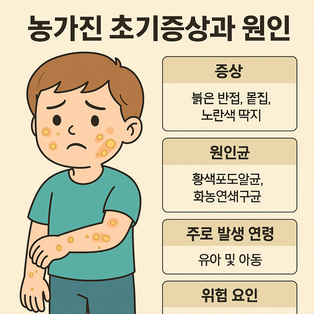 농가진 초기 증상 및 원인, 전염여부, 치료방법