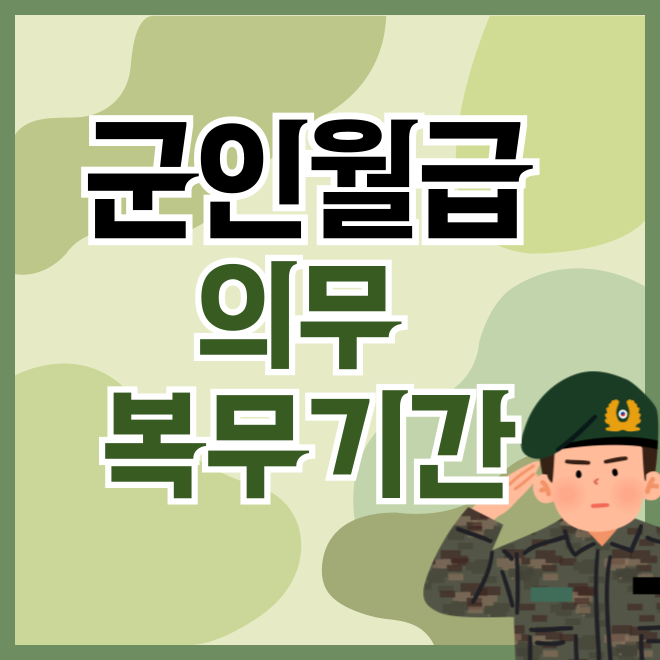 군인월급 의무복무기간