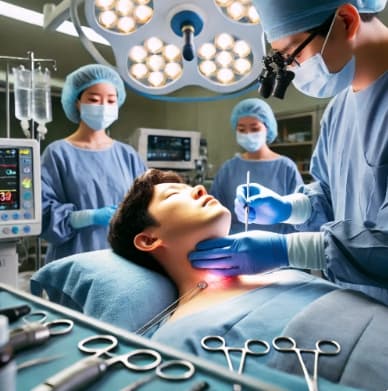 수술 (갑상선 절제술)