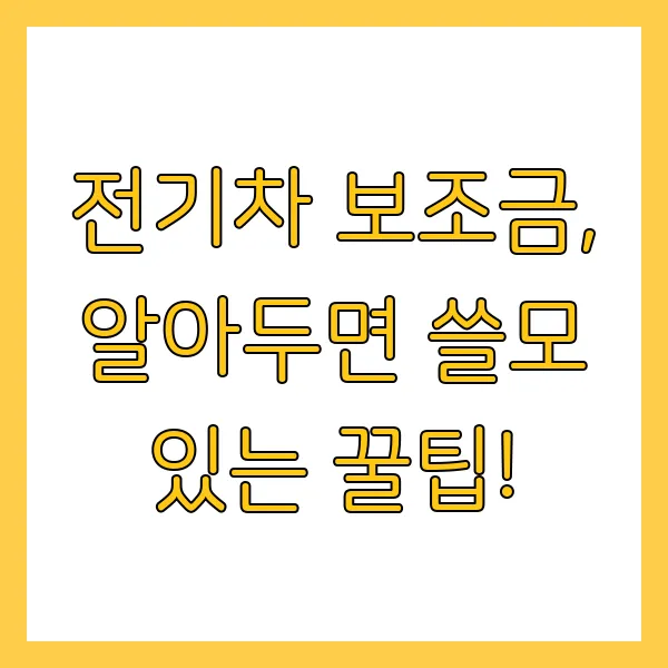 전기차 보조금 2025년 신청 방법, 지원금액 현황 조회 방법