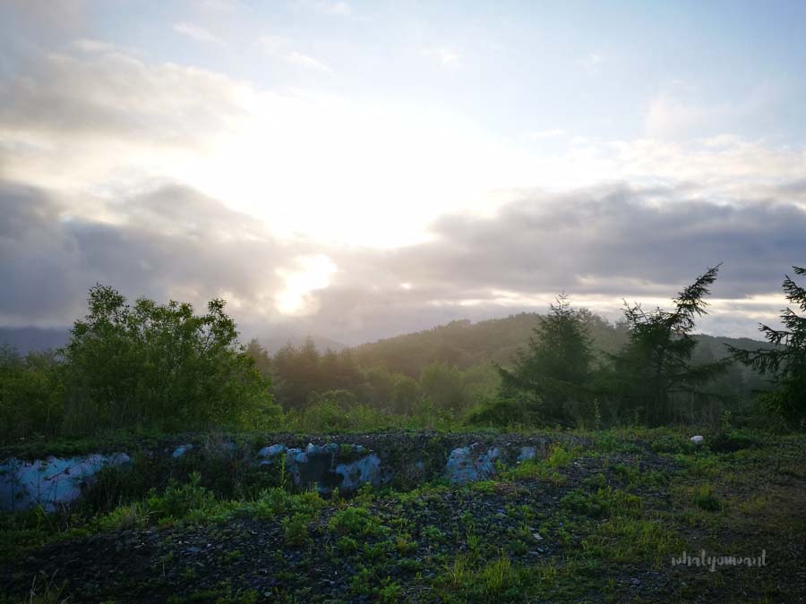 육백마지기, 운무와 일출이 어우러진 풍경