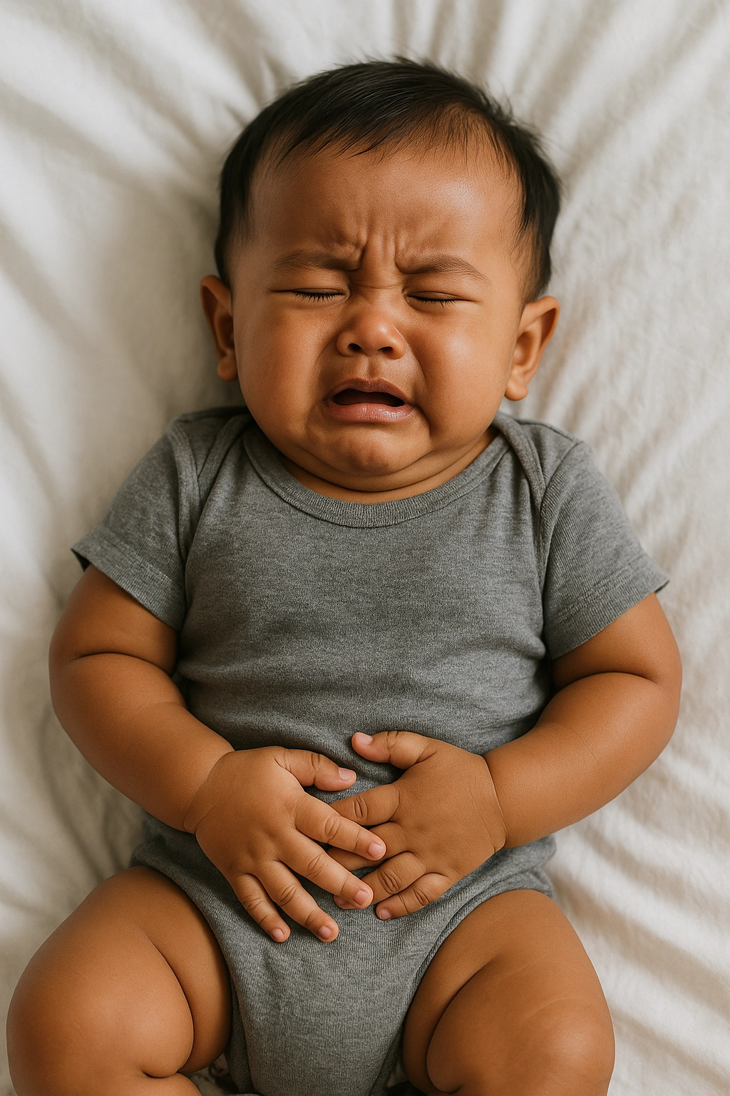 a baby with a stomachache photos