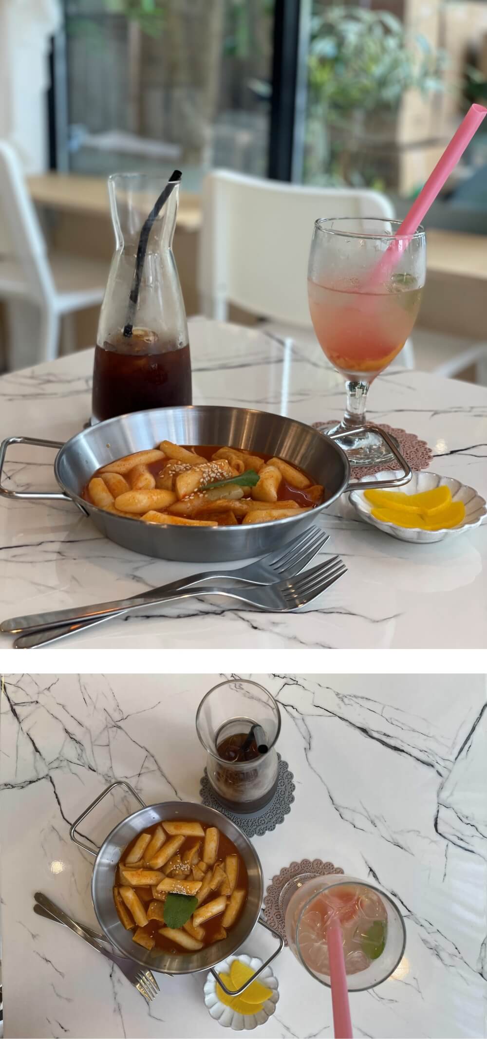 호매실-카페-아이(cafe-i)-주문한-메뉴들-전체-모습