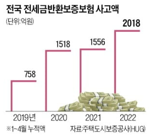 전세금 반환 보증 보험 사고액