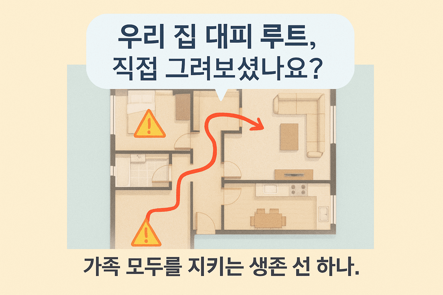 우리 집 구조에 맞는 맞춤형 대피 루트