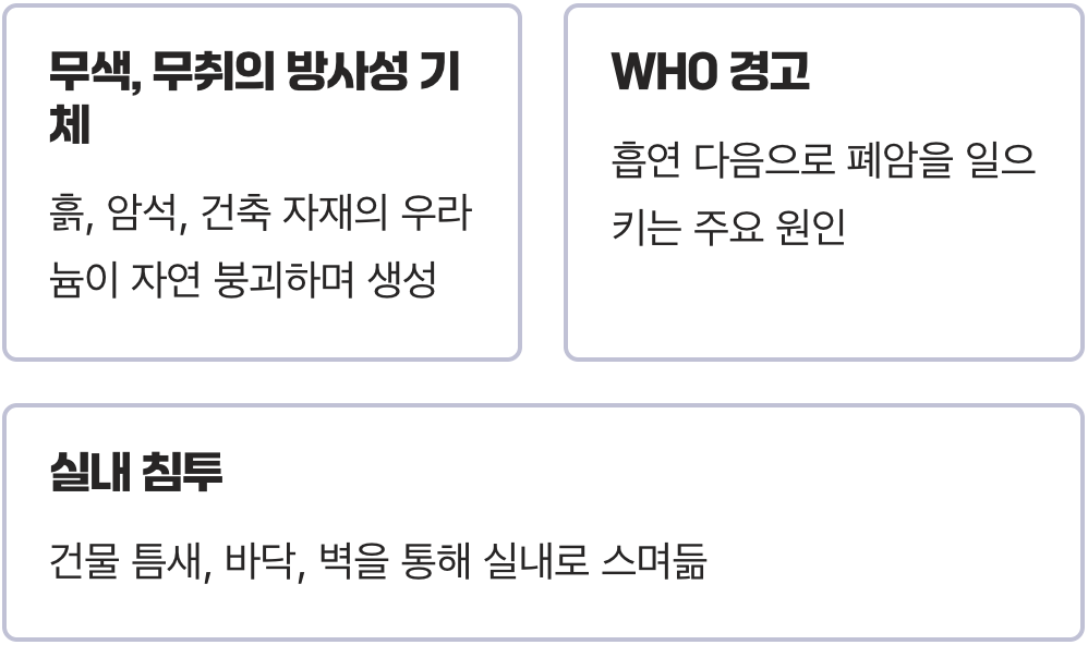 '라돈', 대체 정체가 뭘까?