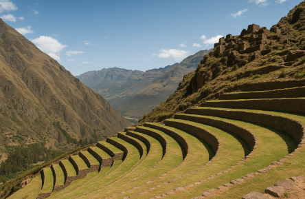 고산지대 문명의 지속성을 나타낸 이미지