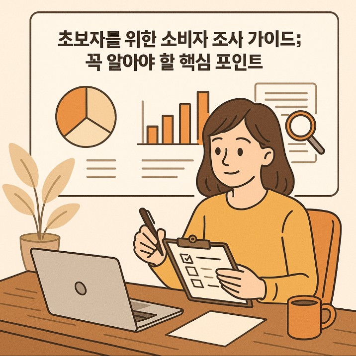 소비자 조사 결과 분석 연구원 이미지