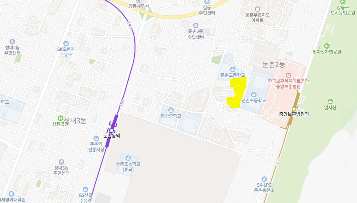 더샵팰리스포레스티지 위치