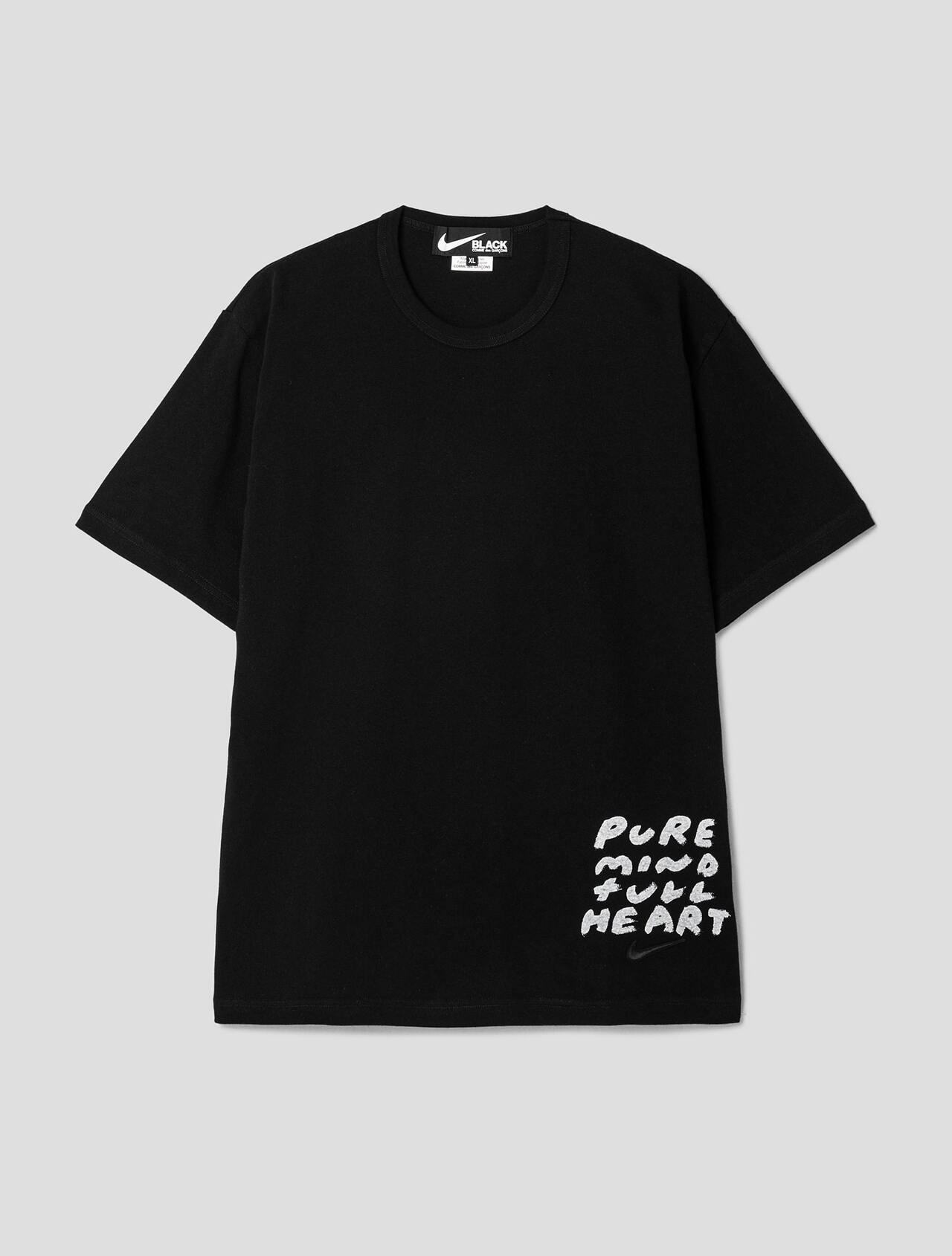 (Unisex) Nike Cotton Jersey Message T-Shirt - Black