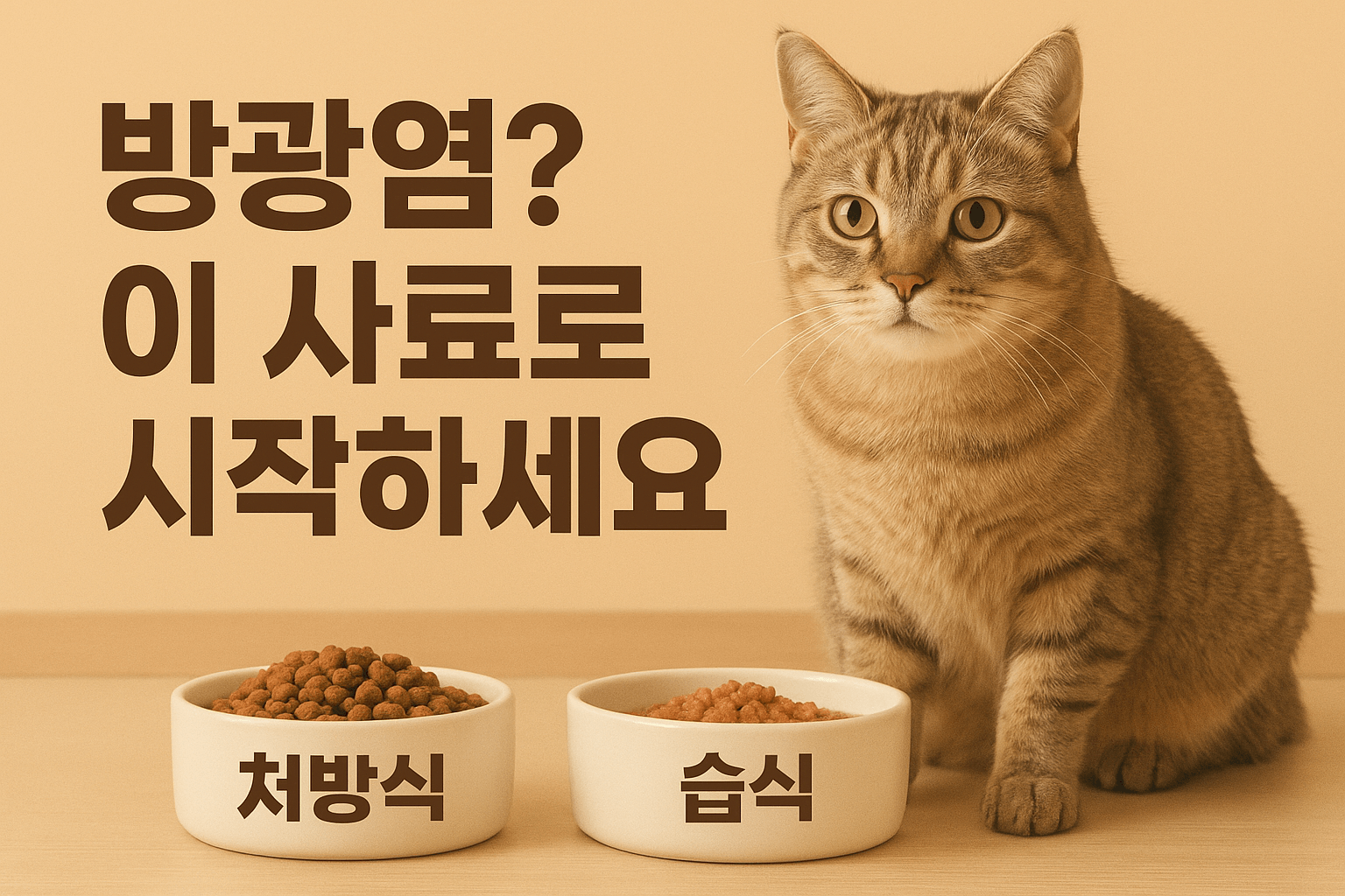 방광염 이사료로 시작하세요