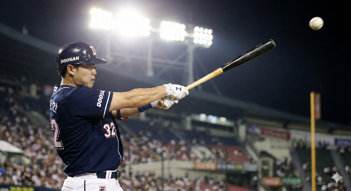 FA 시장의 태풍의 눈, 거포 김재환의 전매특허 어퍼스윙